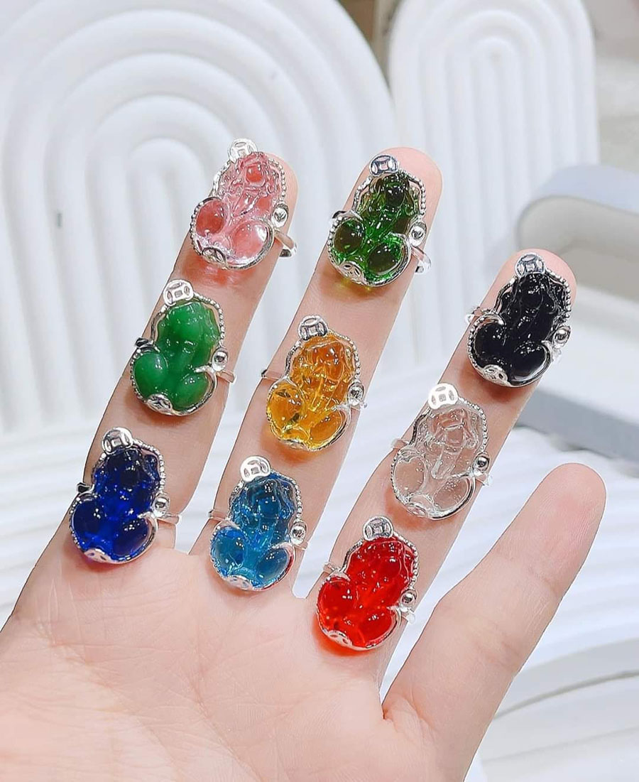 Nhẫn Mặt Tỳ Hưu Bọc Bạc
