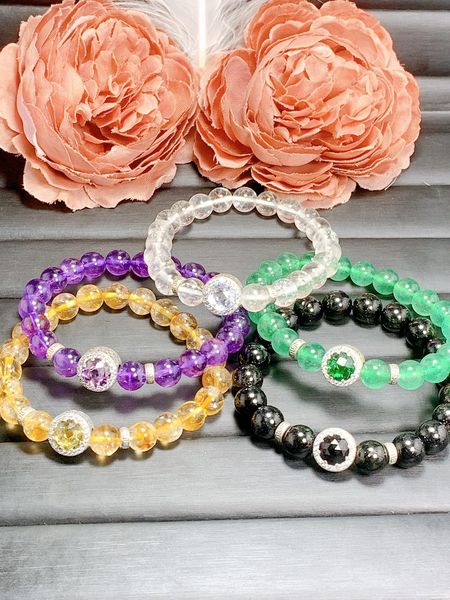 Thạch Anh Mix Charm Bạc
